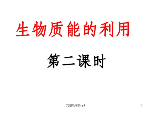 《生物质能的利用》PPT课件