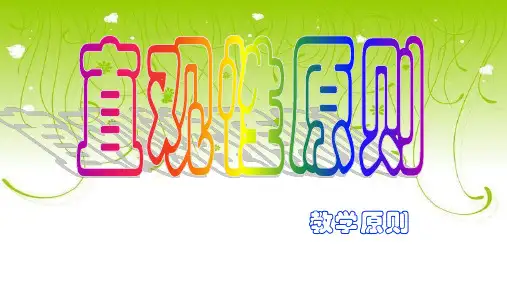 教学原则  直观性