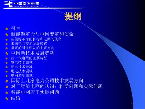 智能电网和电网智能化