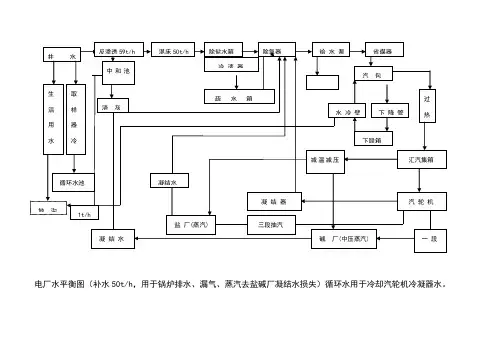 热电厂水平衡图