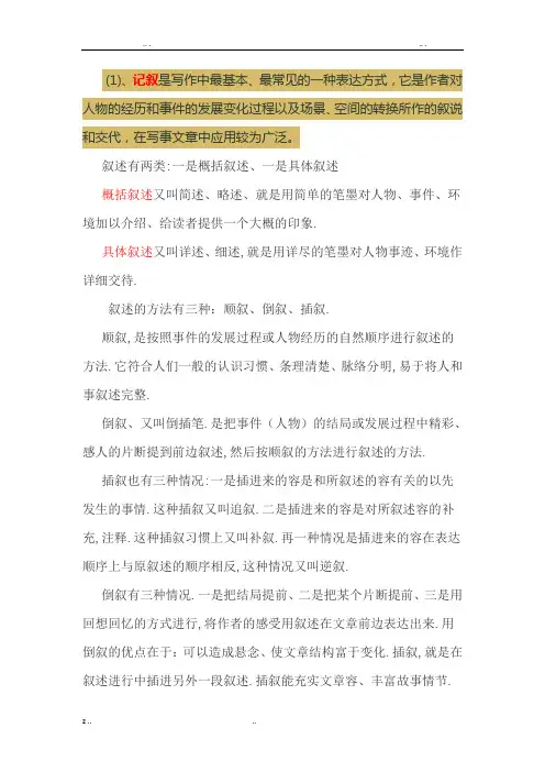 五种表达方式