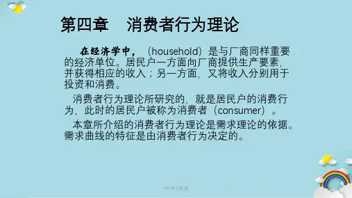消费者行为理论课件