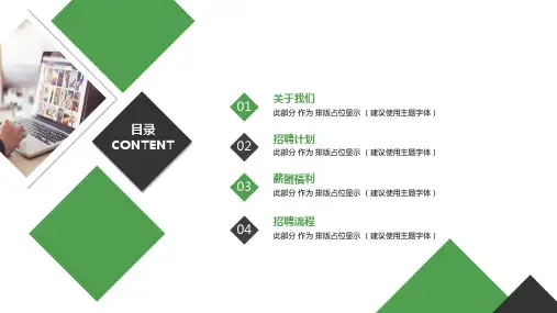 互联网公司大气企业校园招聘经典高端创意模板课件