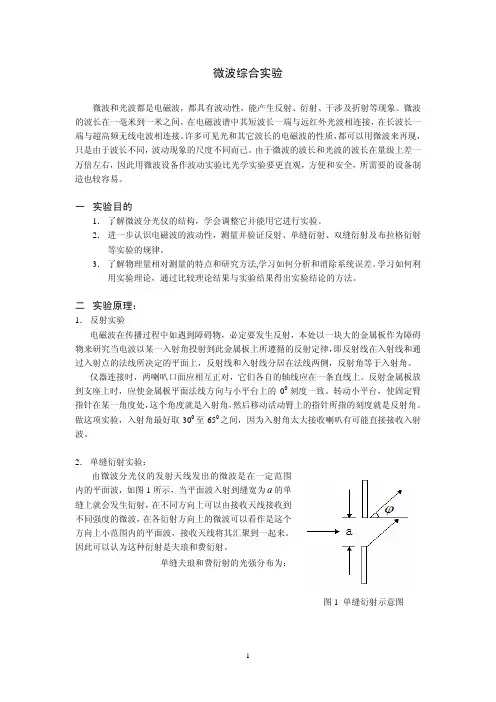 微波光特性中文实验