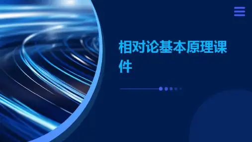 相对论基本原理课件PPT