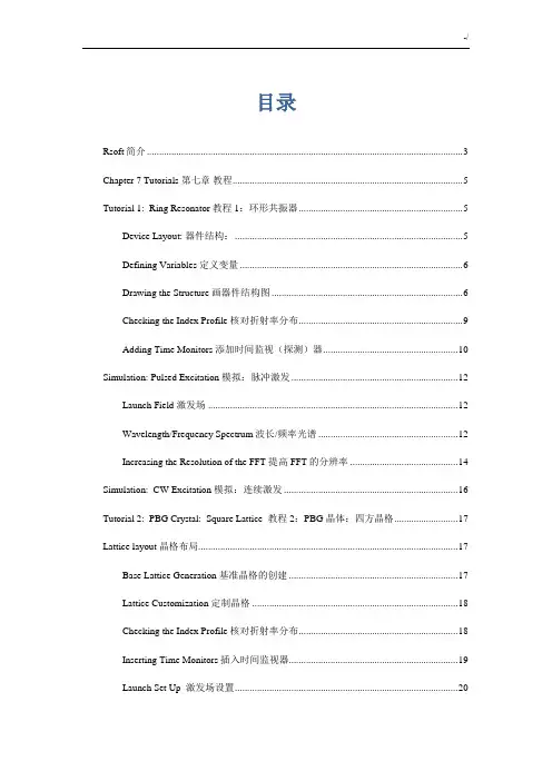 Rsoft软件说明介绍和使用