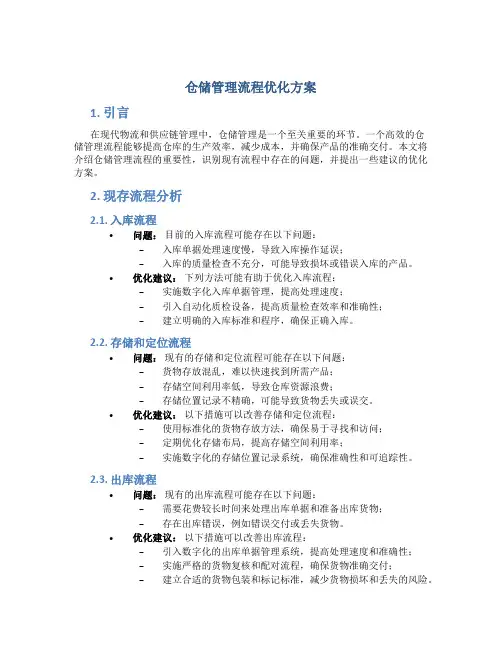 仓储管理流程优化方案