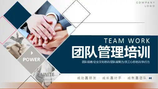 大中型企业团队管理培训课程PPT课件