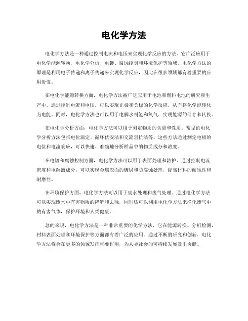 电化学方法