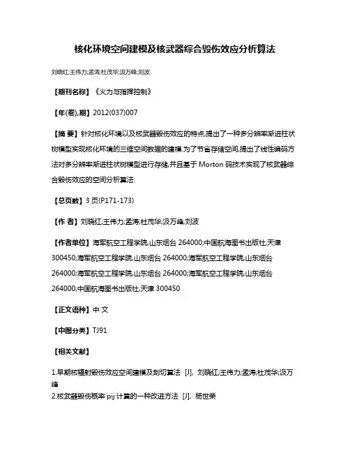 核化环境空间建模及核武器综合毁伤效应分析算法