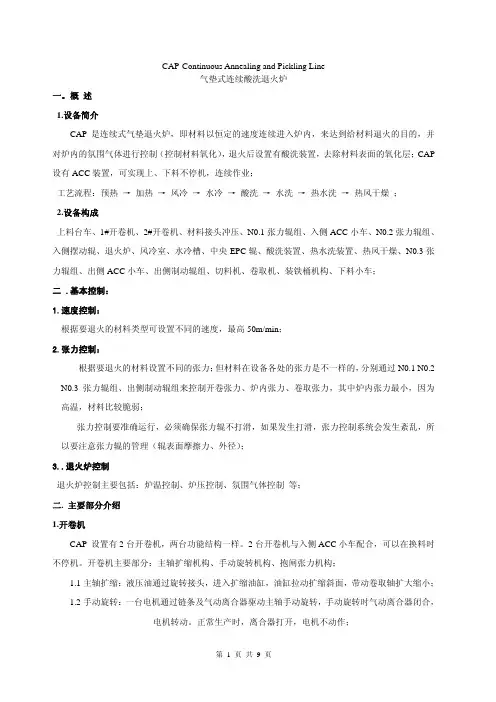 气垫式连续退火炉 介绍