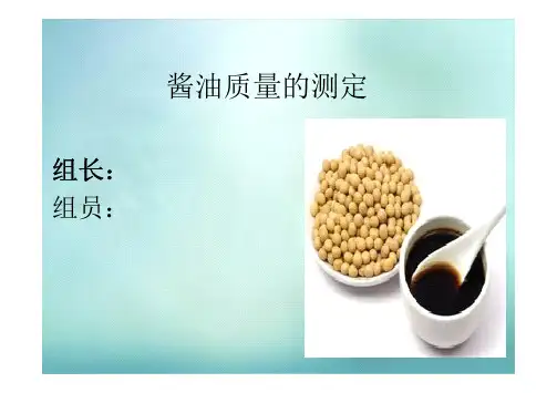 酱油~指标测定