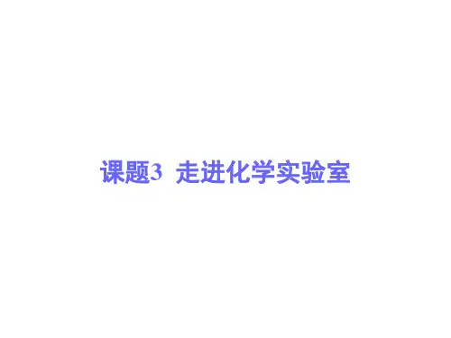 人教版初中化学九年级上册 1.3 走进化学实验室( 33张PPT)(共33张PPT)