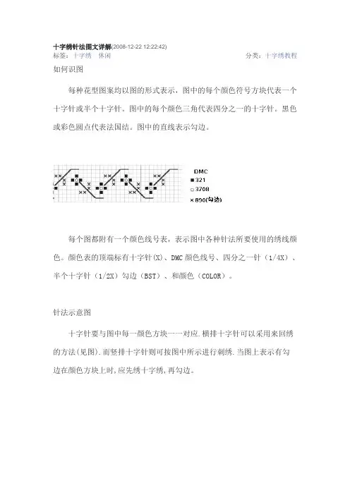 十字绣针法图文详解