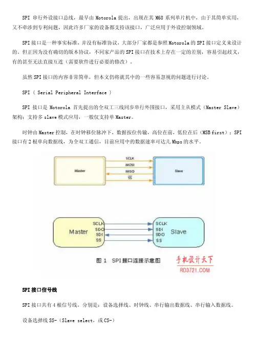SPI接口详细说明