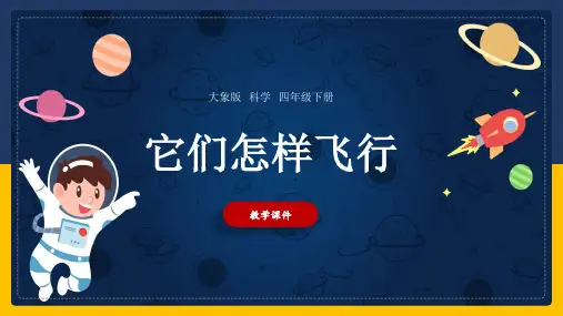 【精品课件】 大象版科学四年级下册  它们怎样飞行 课件3