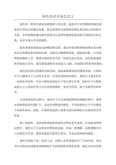 染色原理及染色范文