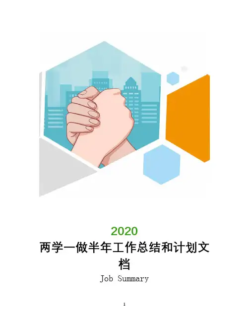 两学一做半年工作总结和计划文档