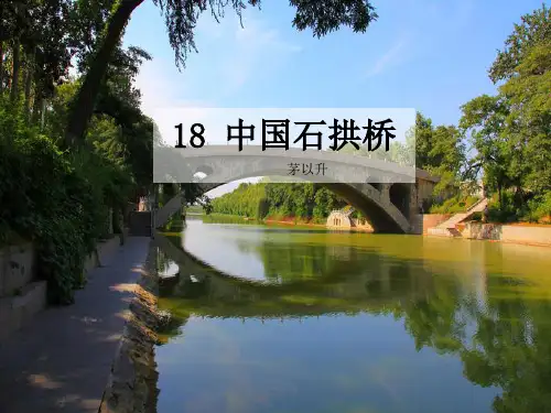 第18课《中国石拱桥》课件(共34张ppt) 部编版语文八年级上册
