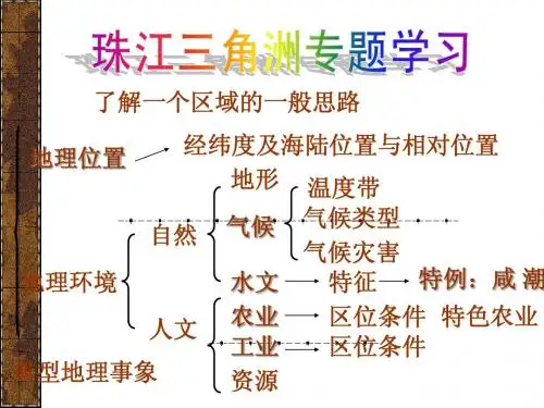 高考地理_珠江三角洲专题学习课件