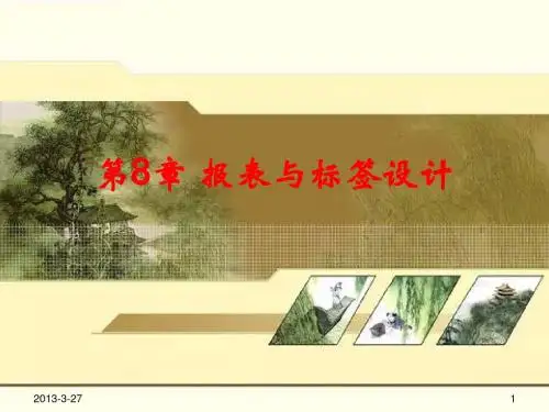 报表与标签设计