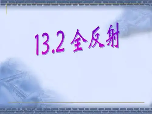 13.2全反射