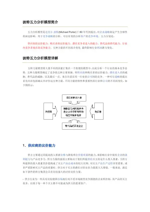 汽车行业的五力模型