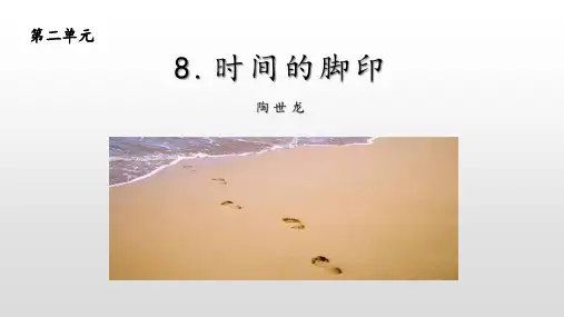 部编版八年级下册语文《时间的脚印》PPT课文课件