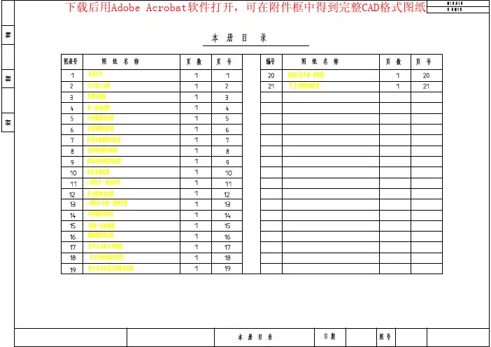 毕业设计-桥梁设计全套CAD图纸（21张CAD图纸）