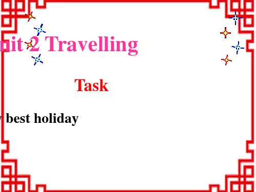牛津译林初中八年级下册英语 Unit 2 Travelling Task课件 