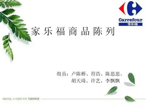 第八组家 乐 福 商 品 陈 列