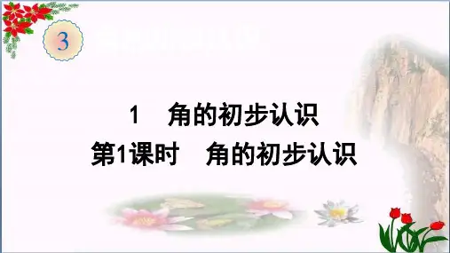 数学1角的初步认识(角的初步认识)(共17张PPT)人教版优秀课件