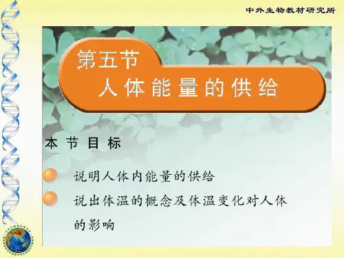 《人体能量的供给》ppt