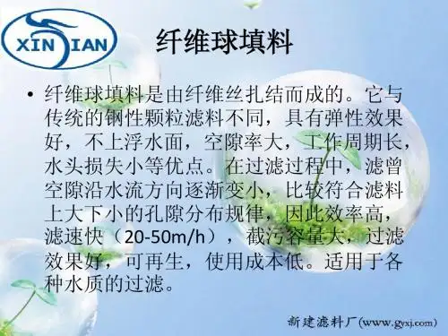 纤维球填料特点和用途