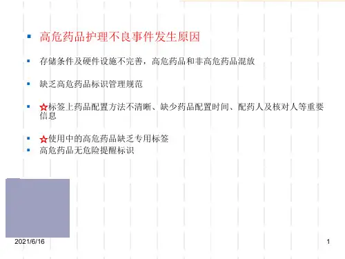 高危药品PPT课件