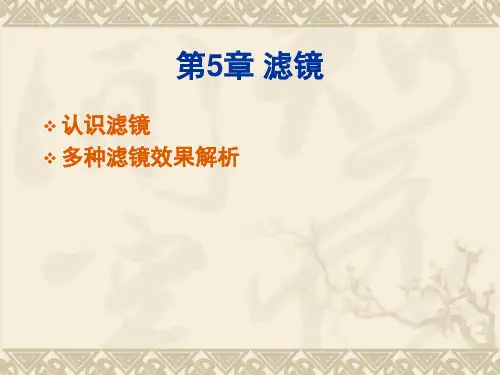 ps滤镜使用教程