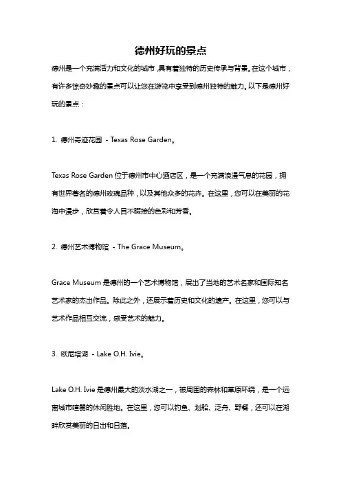 德州好玩的景点