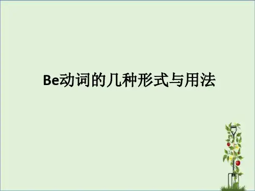 Be动词的几种形式与用法