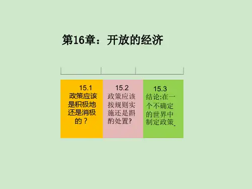 2020版曼昆版宏观经济学(第十版)课件第16章
