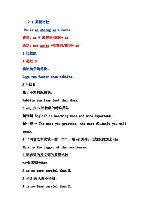 比较级语法