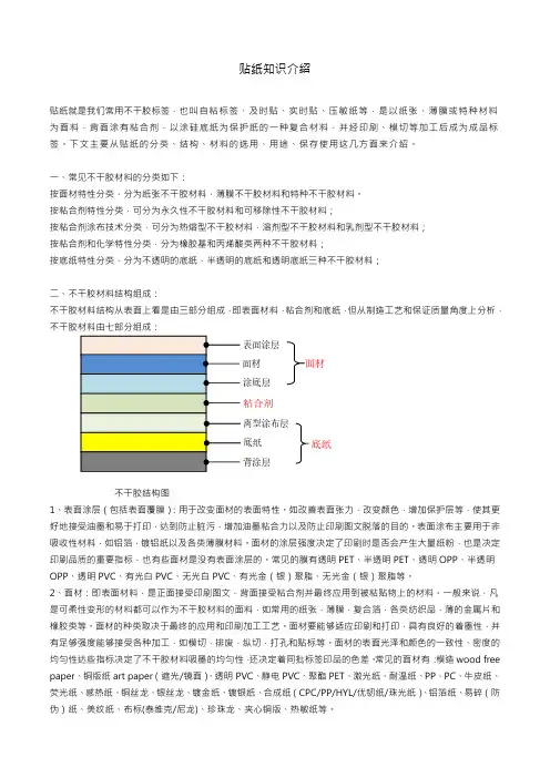 贴纸知识介绍