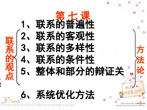 高中政治矛盾的同一性和斗争性课件