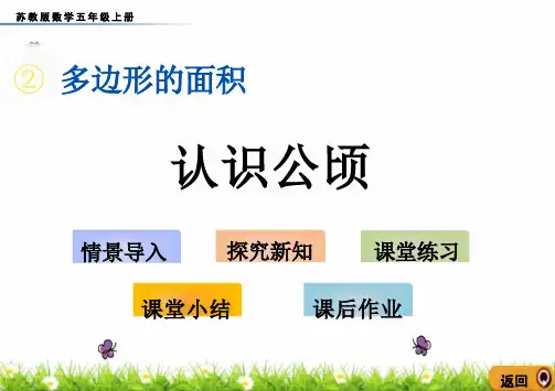 苏教版五年级数学上册2.5 认识公顷课件(共18张PPT)