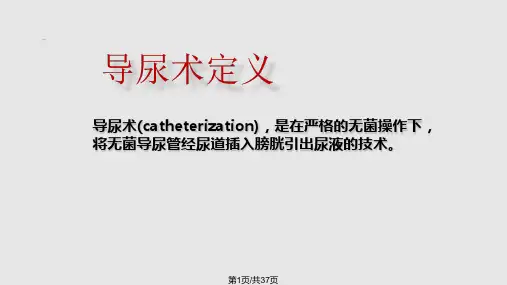 导尿术-ppt课件PPT课件