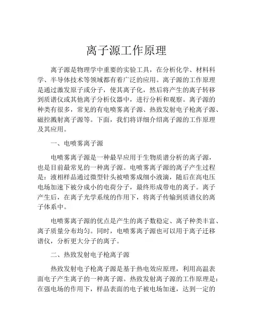 离子源工作原理
