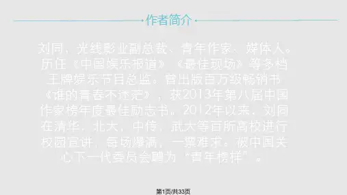 你的孤独虽败犹荣PPT课件
