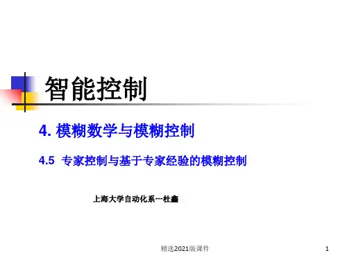 专家控制与基于专家经验的模糊控制