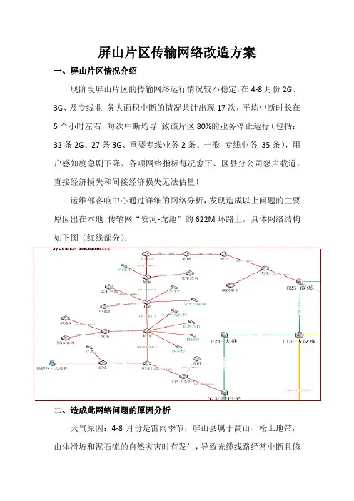 传输网络改造方案