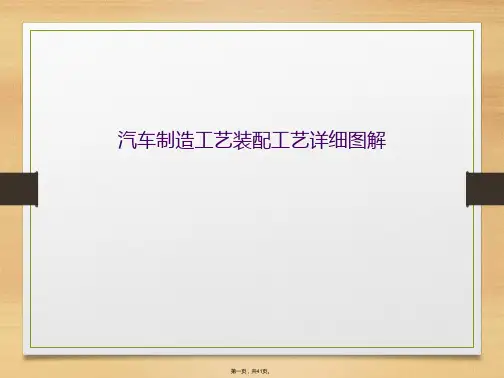 汽车制造工艺装配工艺详细图解