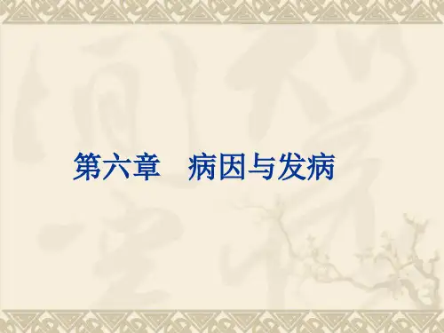 中医本科中医基础理论第6章病因与发病